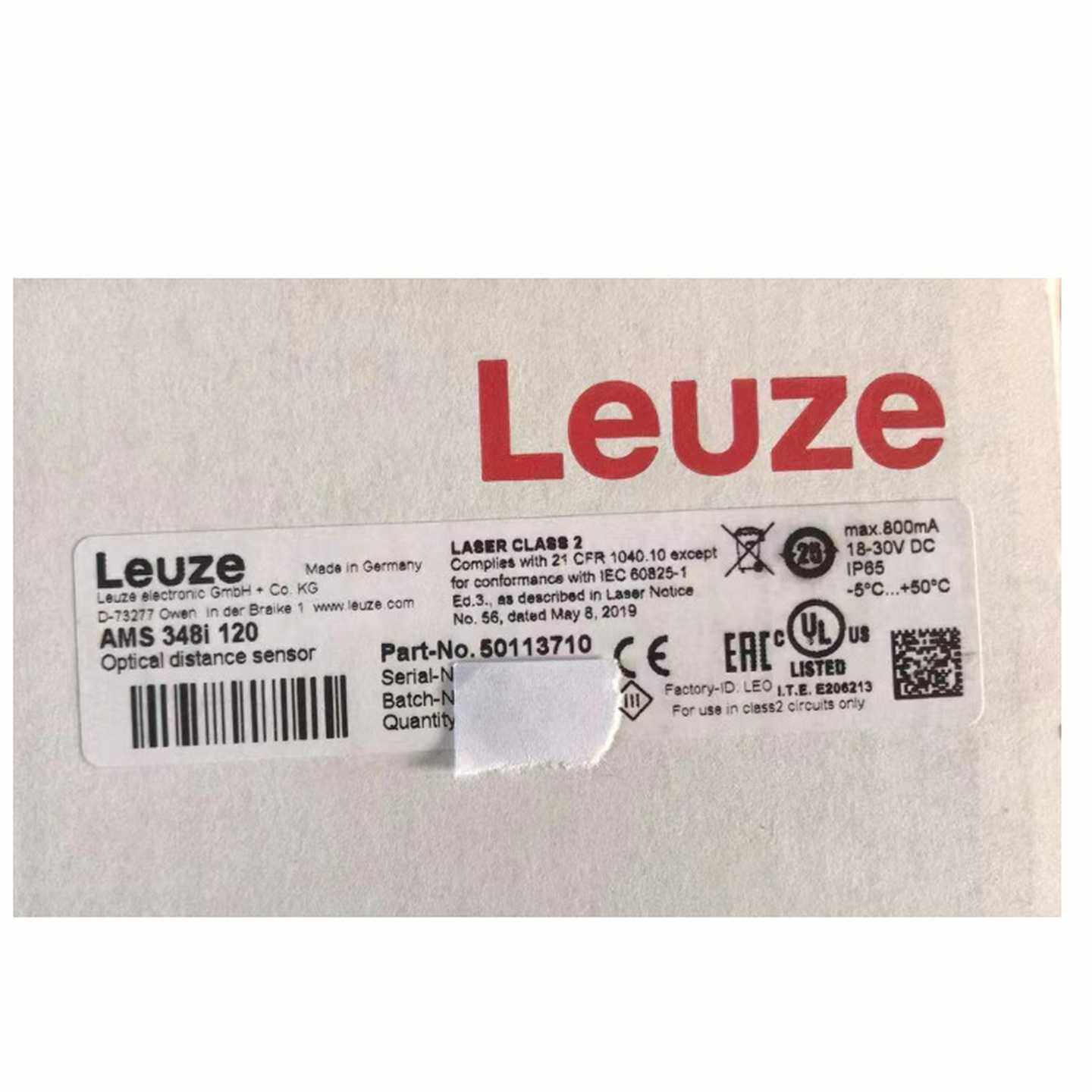 劳易测LEUZE光学测距传感器AMuS348i120货号50113710