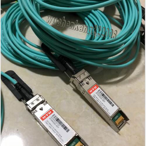 供应拆机25G SFP28 AOC 5M5米7M光模块一体化光纤线兼容WTD光缆*