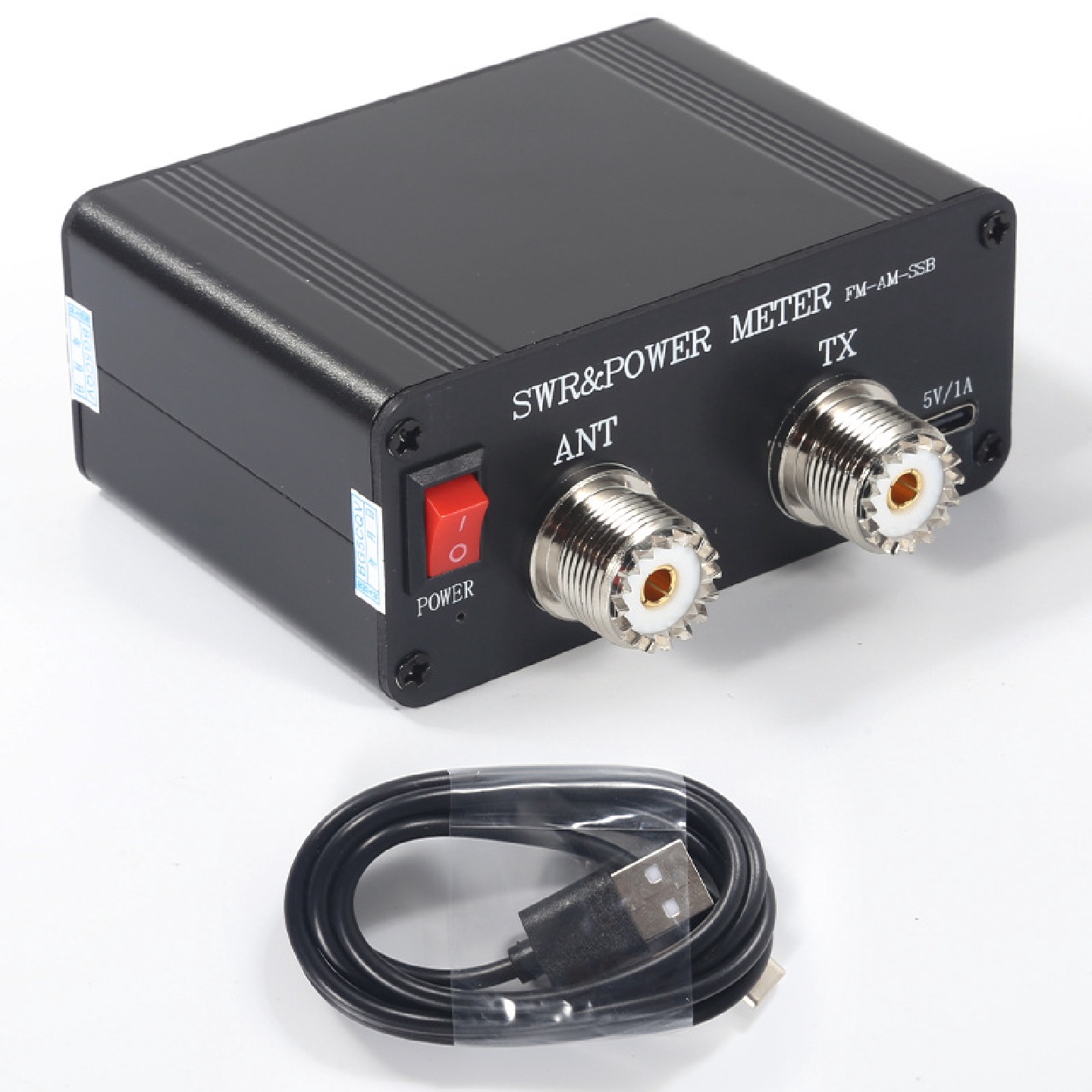 SWR&powermeterSWR驻波表彩屏功率表短波电台短波HF/50MH