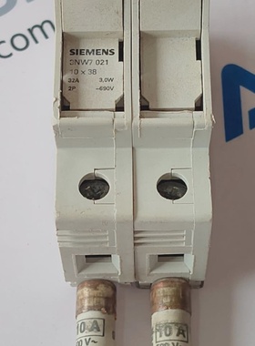 SIEMENS 3NW7 021 2P 32A FUSE HOLDER 10x38 WITH Fuse CH10 3NW
