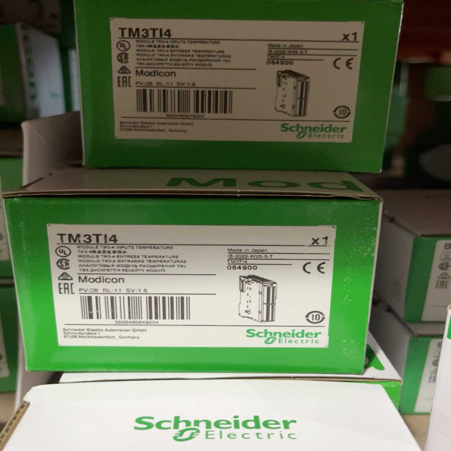 TM3TI4施耐德TM3温度采集模块，4路