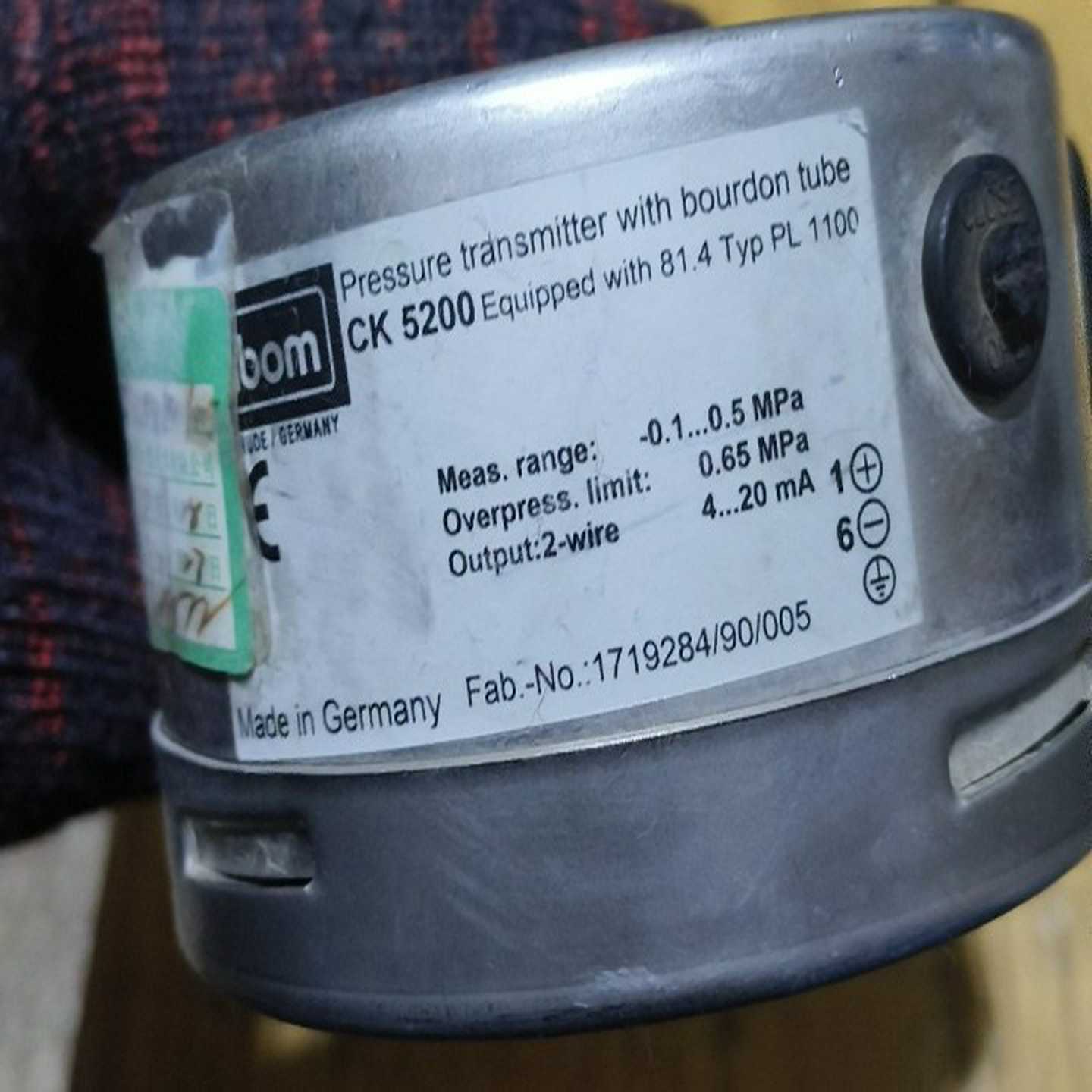 CK5200/PL1100德国LABOM压力表，件适用