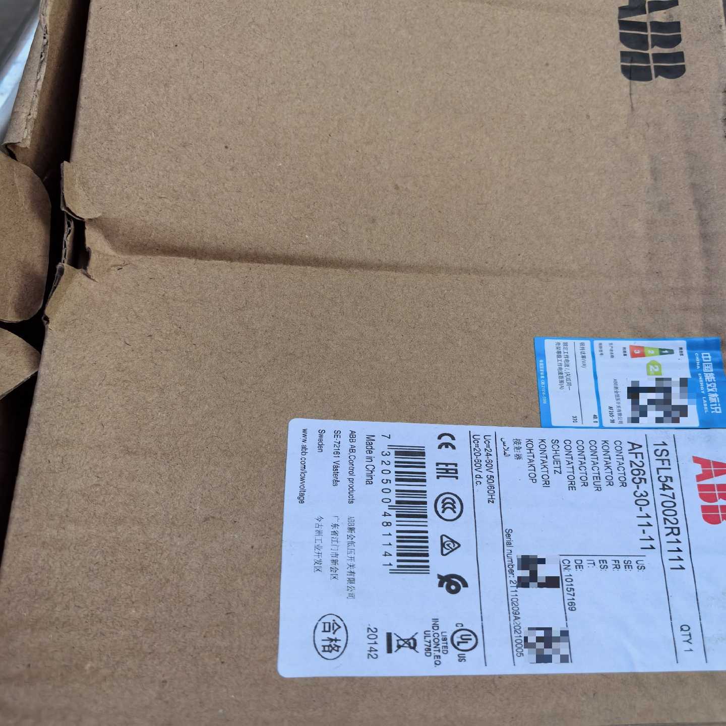 接触器AF265-30-11-1120-60V1询价