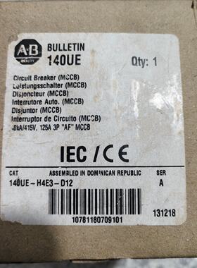AB罗克韦尔塑壳断路器 140UE-H4E3-D12-议价