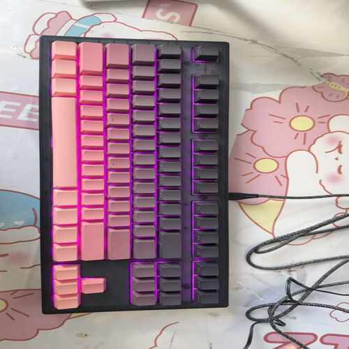 询价~FL-CMMK腹灵 MK870 机械键盘 实物拍图 测试