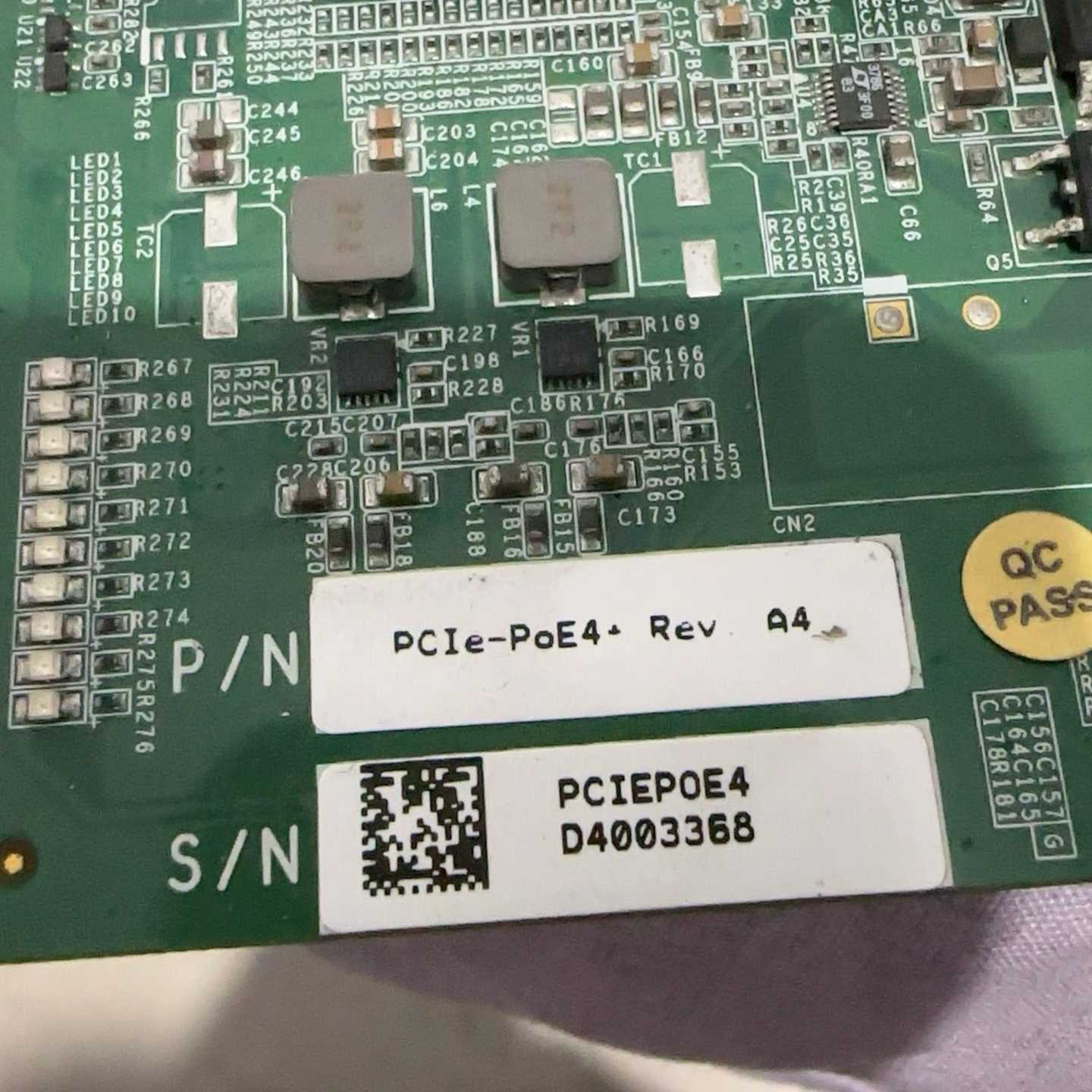 【星慕电子】刚刚研华PCIe-PoE4+  Rev.A4  正常使用