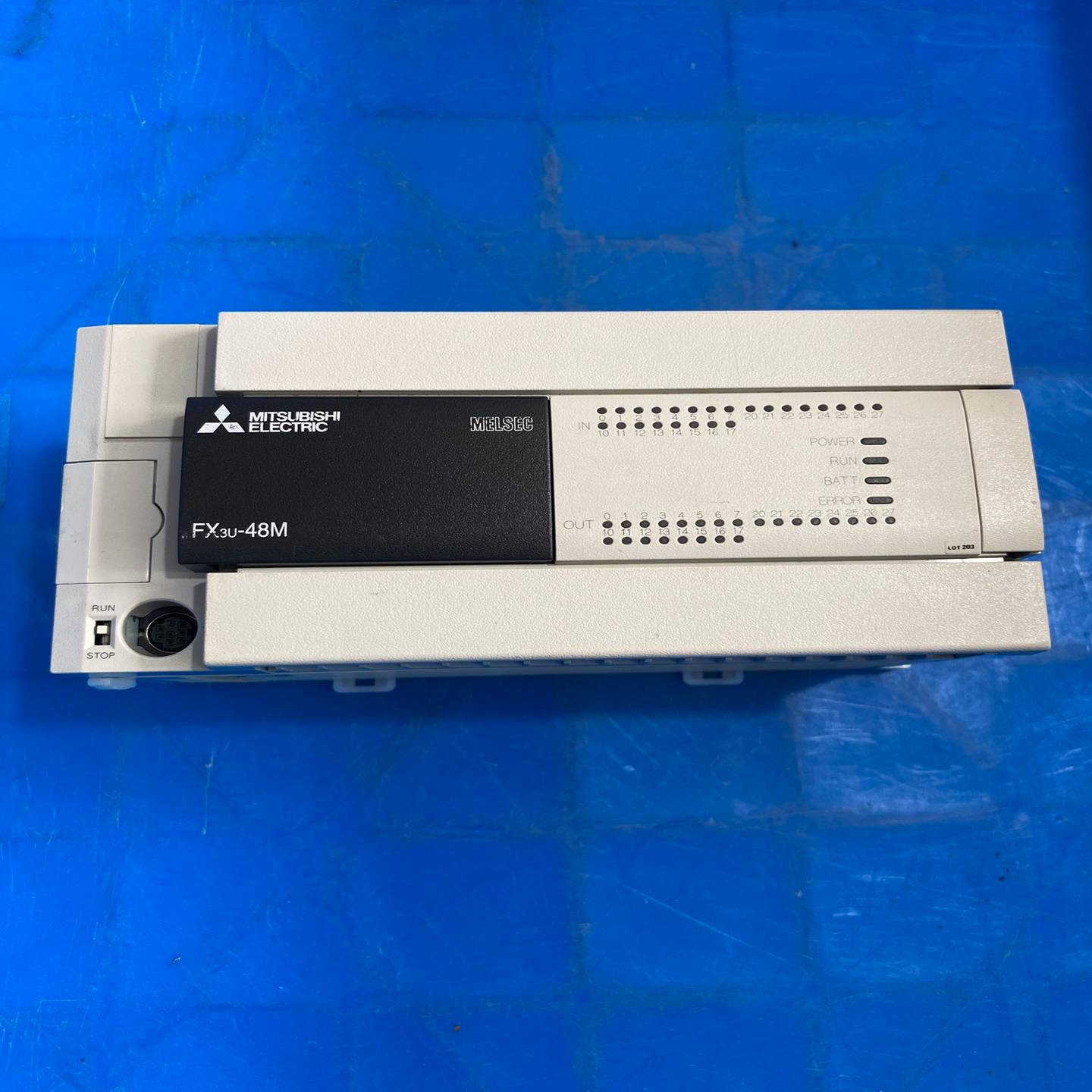 三菱可编程控制器，型号FX3U-48MT/ES-A，实物拍摄--议价商品