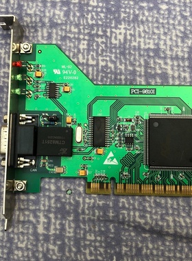 议价拆机品ZLG周立功PCI9810IPCI接口CA