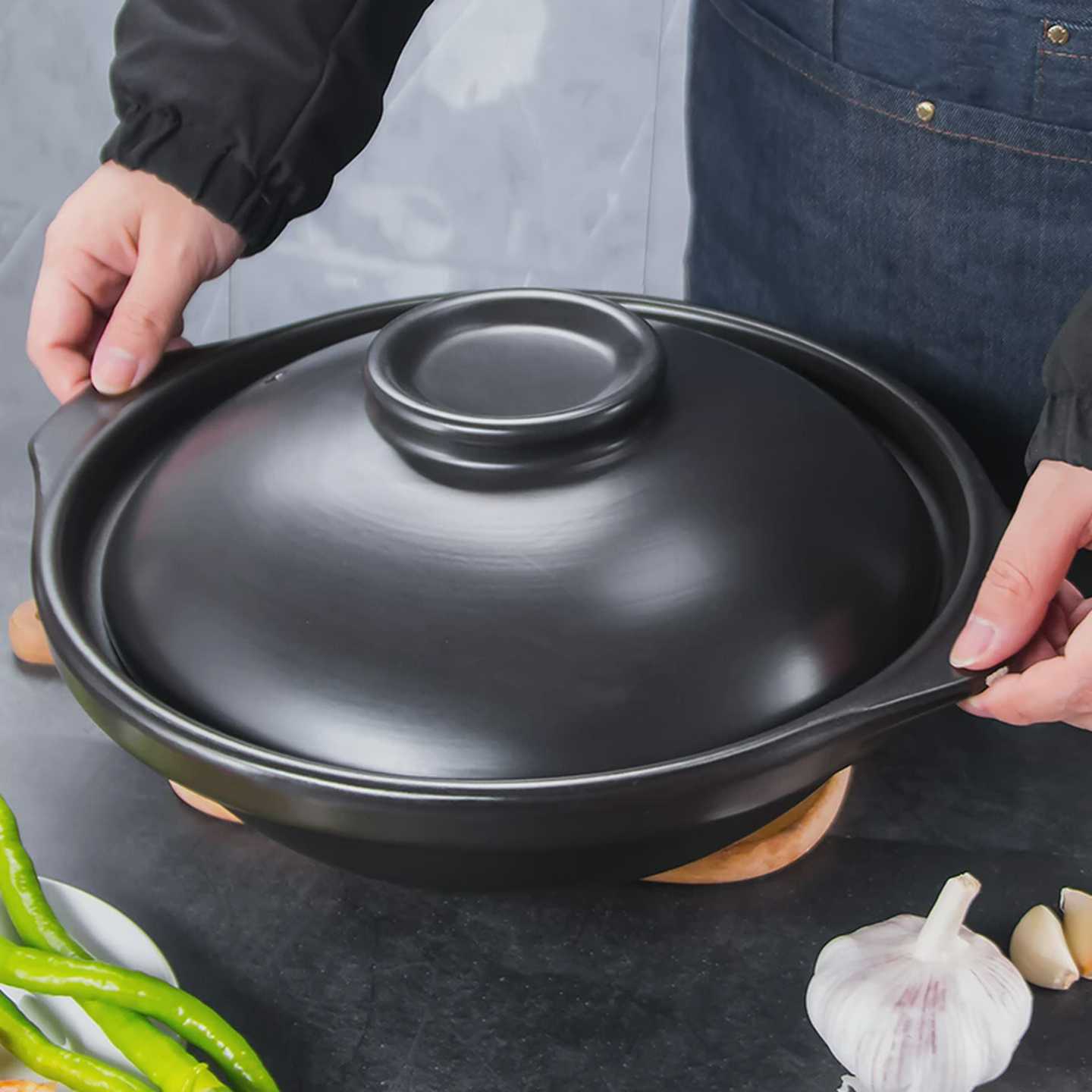 陶瓷干烧锅煲仔锅耐高温商用家用砂锅炖锅煲仔饭啫啫煲