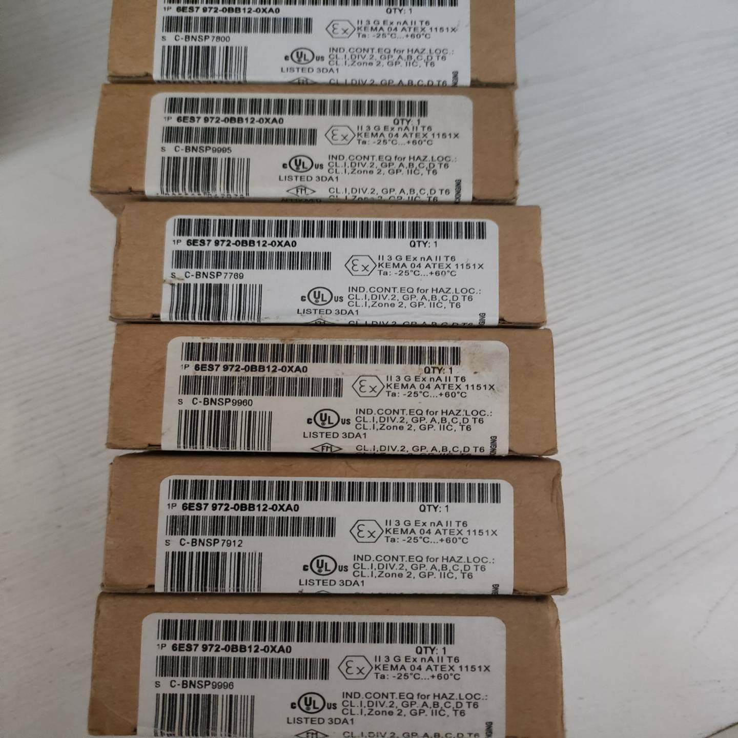 全新6ES7 972-0BB12-0XA0 没有拆封有二块{议价}