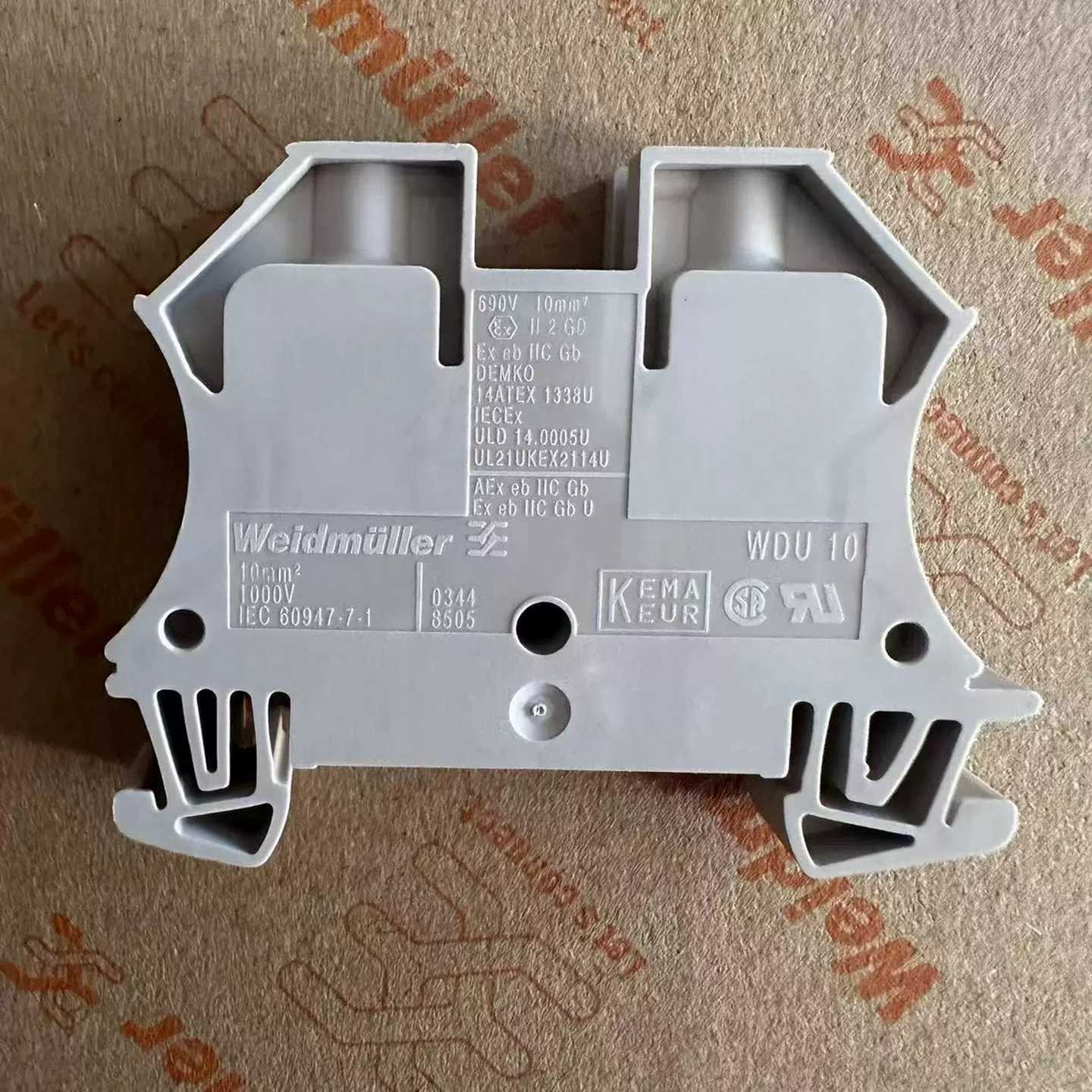 【现货】魏德米勒W系列接线端子排WDU10mm平方直通1020300000