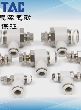 AirTAC亚德客PSL8系列气动节流阀 PSL801A至PSL804A限出限入型