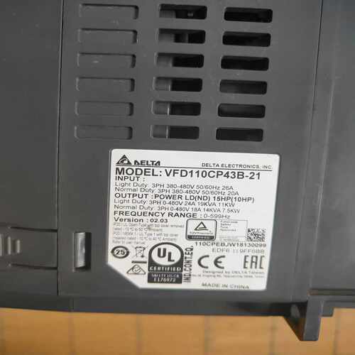 咨询-台达变频器CP2000三相输入11kw，，提供技术支