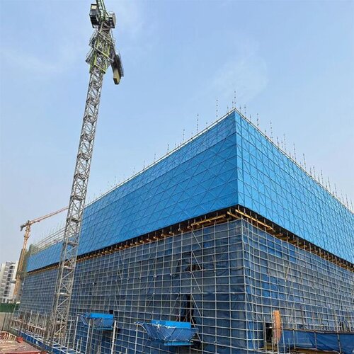 建筑爬架网金属防护网片工地施工高层外墙防护网脚手架外架钢板网