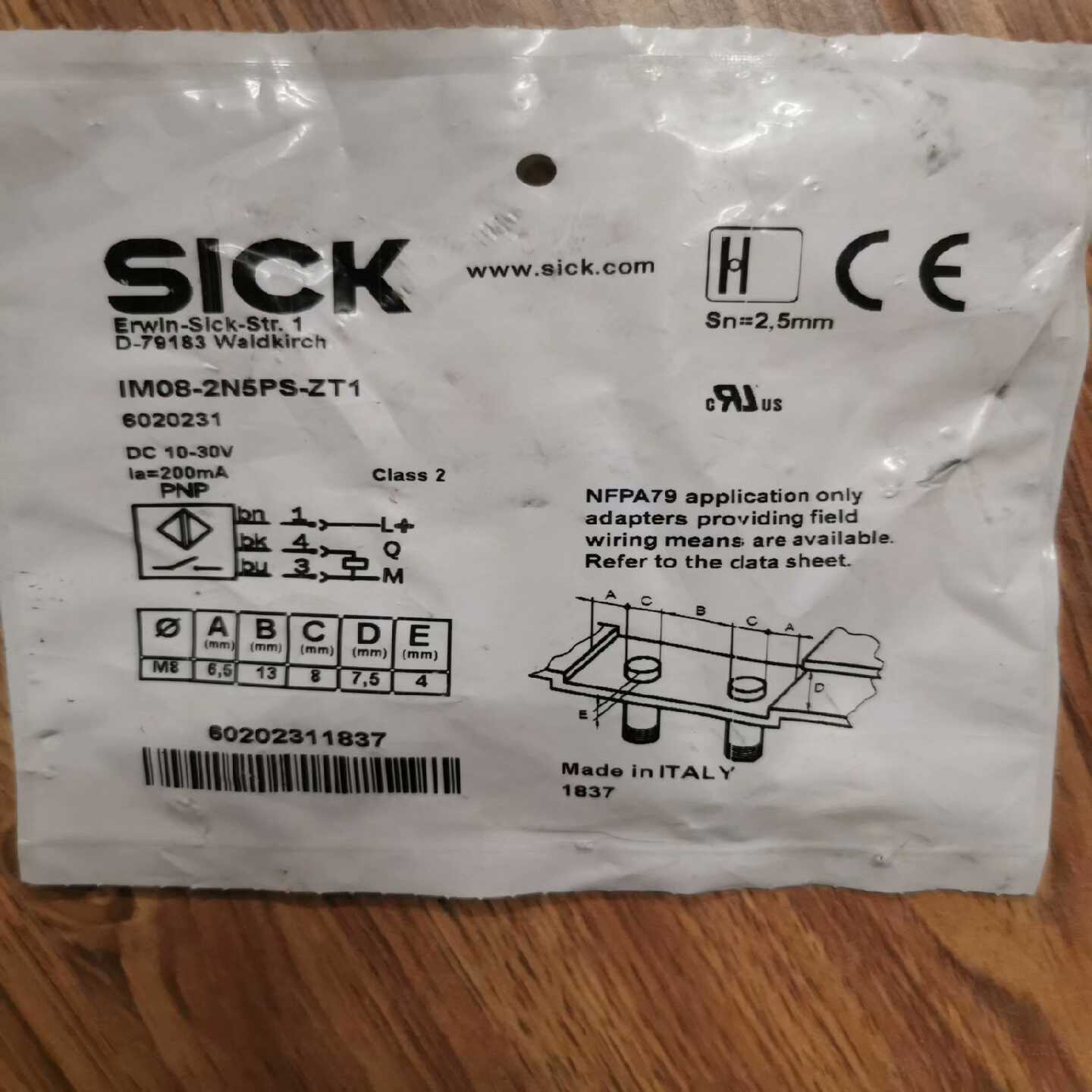 询价SICK6020231IM08-2N5PS-ZT1