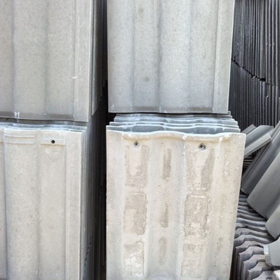 水泥平板瓦片混凝土瓦别墅屋顶波形彩瓦屋面脊瓦水沟檐口90度盖