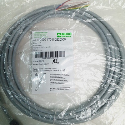 MURR ELEKTRONIK 7000170412923000 M12 FEMALE STRAIGHT WCABLE