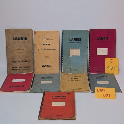Setof9LandisOperatorManuals&PartsCatalogsforLandis