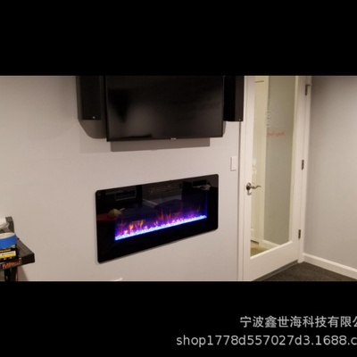 工厂直销60英寸超薄电壁炉内嵌壁挂式桌面电壁炉取暖器fireplace