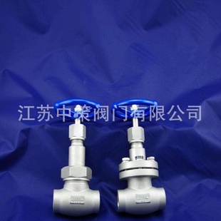 J61F 40P不锈钢低温焊接截止阀LNG不锈钢低温长轴短轴截止阀