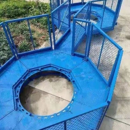 盖梁平台安全梯笼基坑马道爬梯桥梁施工安全通道盖梁墩柱操作平台