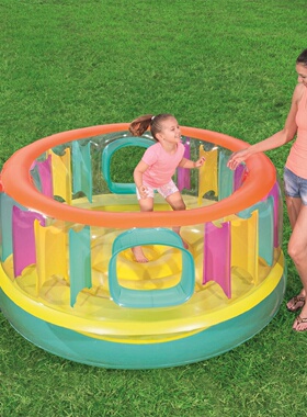 Bestway52262安全小型家用彩色蹦蹦床跳床游乐充气室内城堡