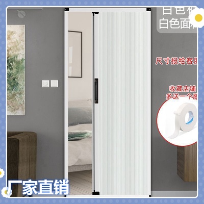 隔断蜂巢隐形验收燃气铝合金折叠门推拉门浴室家用卫生间简易厨房