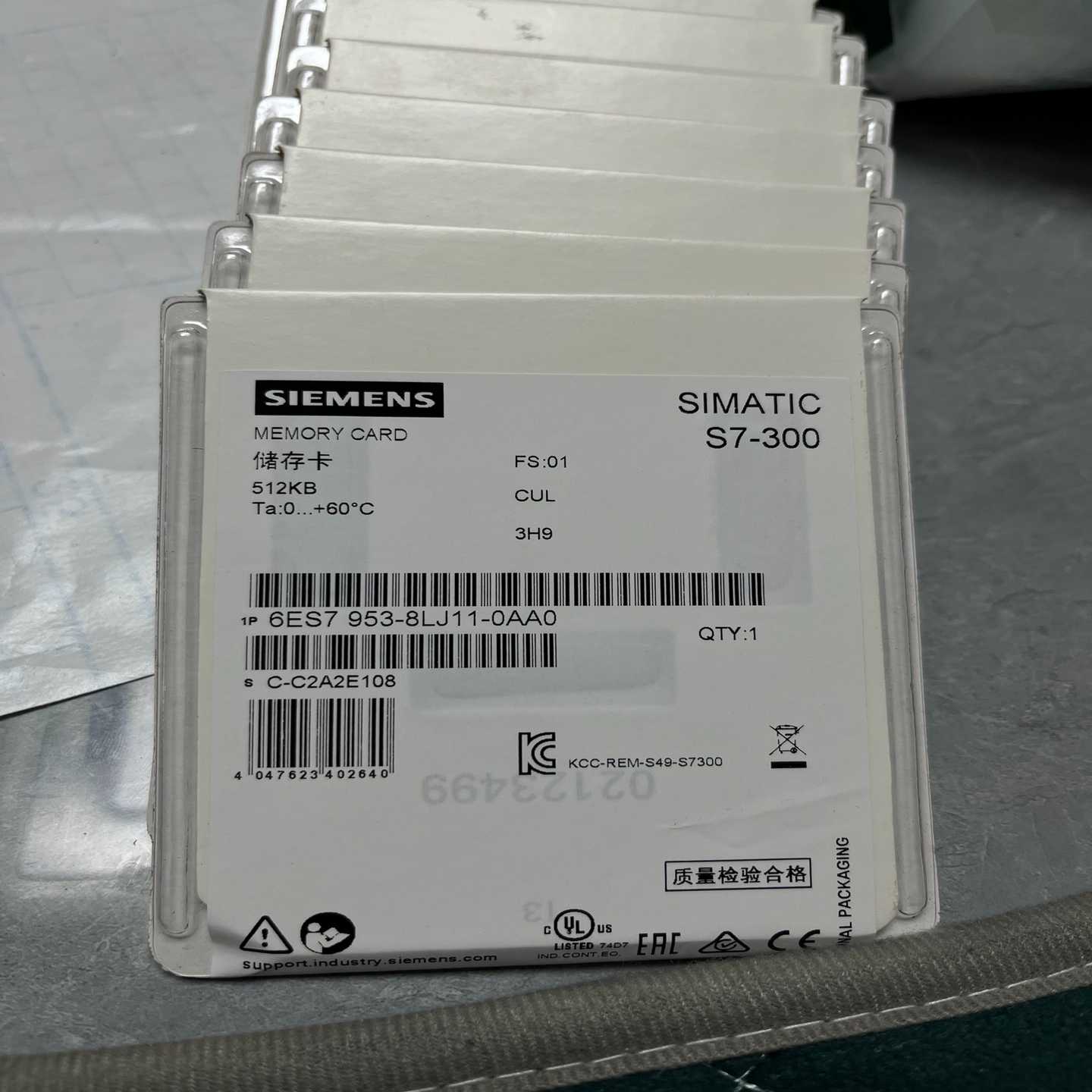 询价-6ES7953-8LJ11-0AA0存储卡，内存512KB，