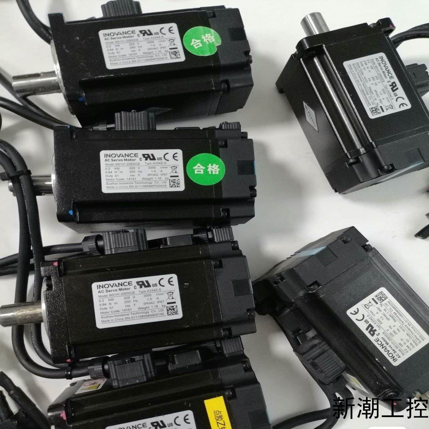 九成新汇川200W伺服电机MS1H1-20B30CB-A33议价商品