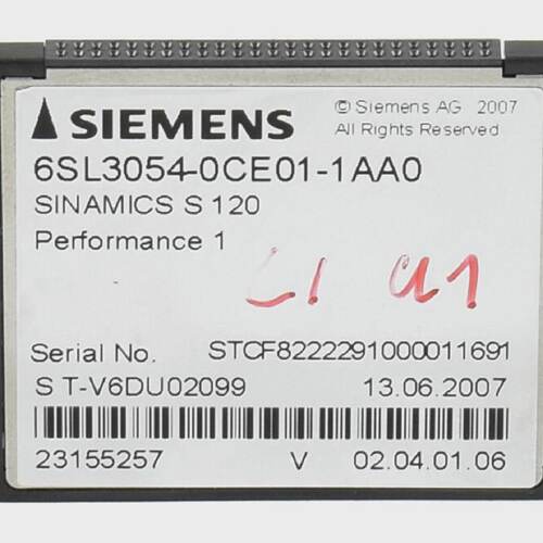 Siemens Sinamics S120 CompactFlash Card6SL30540CE011AA06SL3