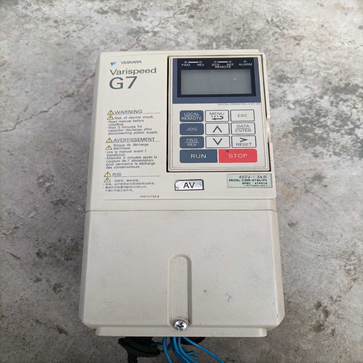 安川变频器CIMR—G7B41P5,【博航商行】