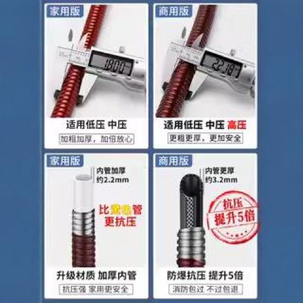 德国燃气管不锈钢波纹管防爆中高压家用煤气软管专用金属天然气管