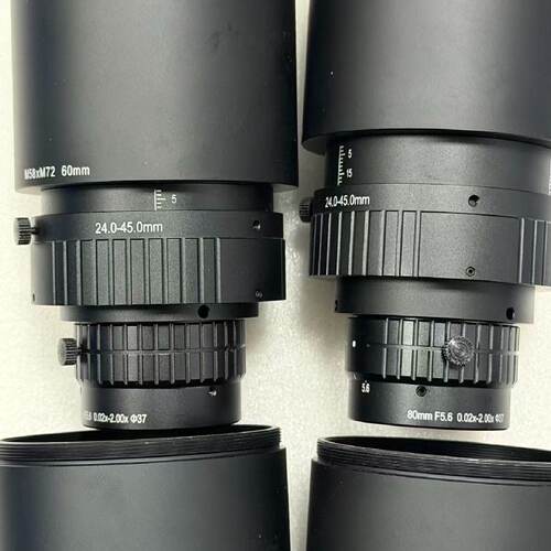 东正线扫镜头2445mm调焦筒80mm镜头M58xM7—议价
