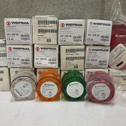WERMA 641 300 00 641 200 LIGHT ELEMENTS CLEAR RED GREEN YELL