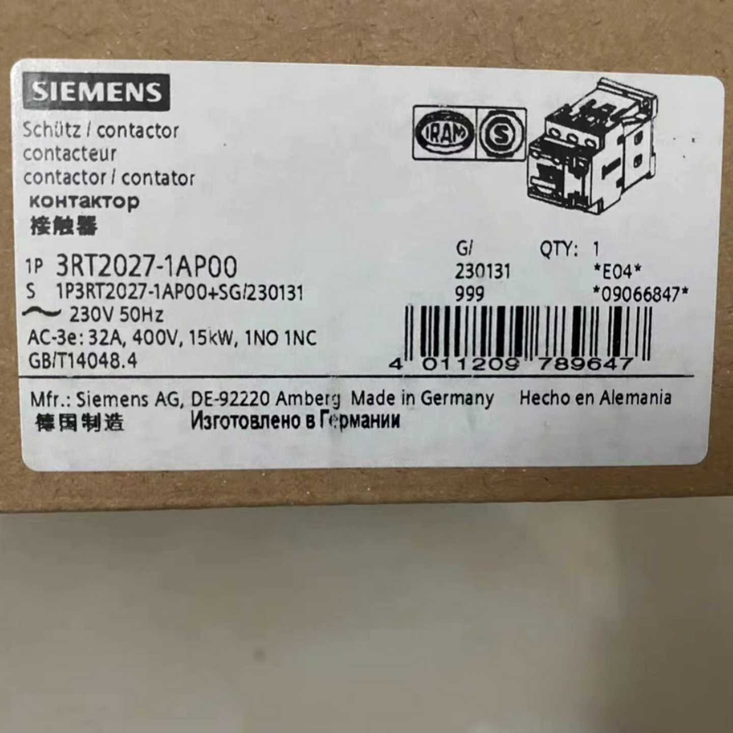 3RT2027-1AP00(胖胖商铺）