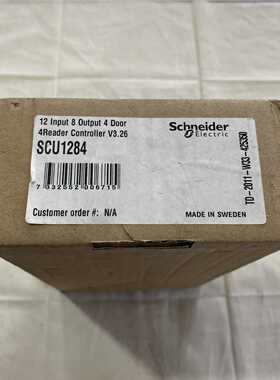 施耐德12输入8输出4门4读卡器控制器SCU1284，瑞典原~议价