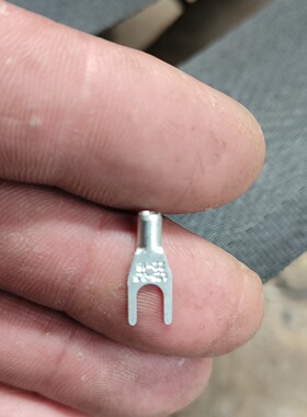 进口紫铜镀白1.253Y型端子1000个左右净重510议价