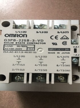 售前询价G3PB-225B-3-VD三相固态继电器