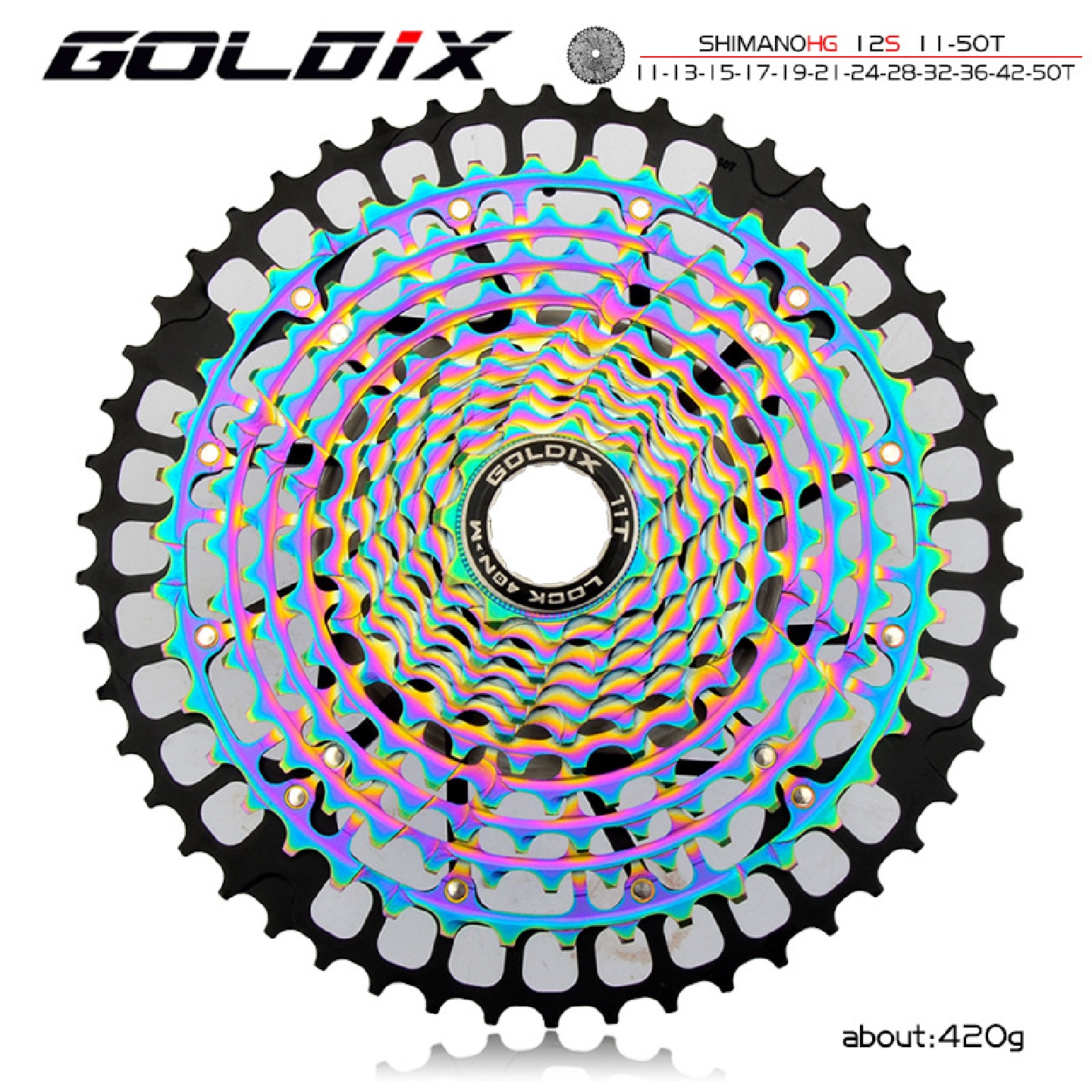 GOLDIXHG塔机超轻炫彩CNC飞轮11S/12速M410051006100