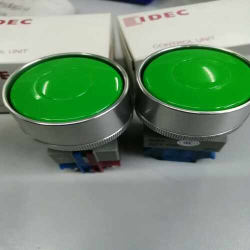 (询价)和泉idec带护圈中型蘑茹头按钮开关，安装口径22，