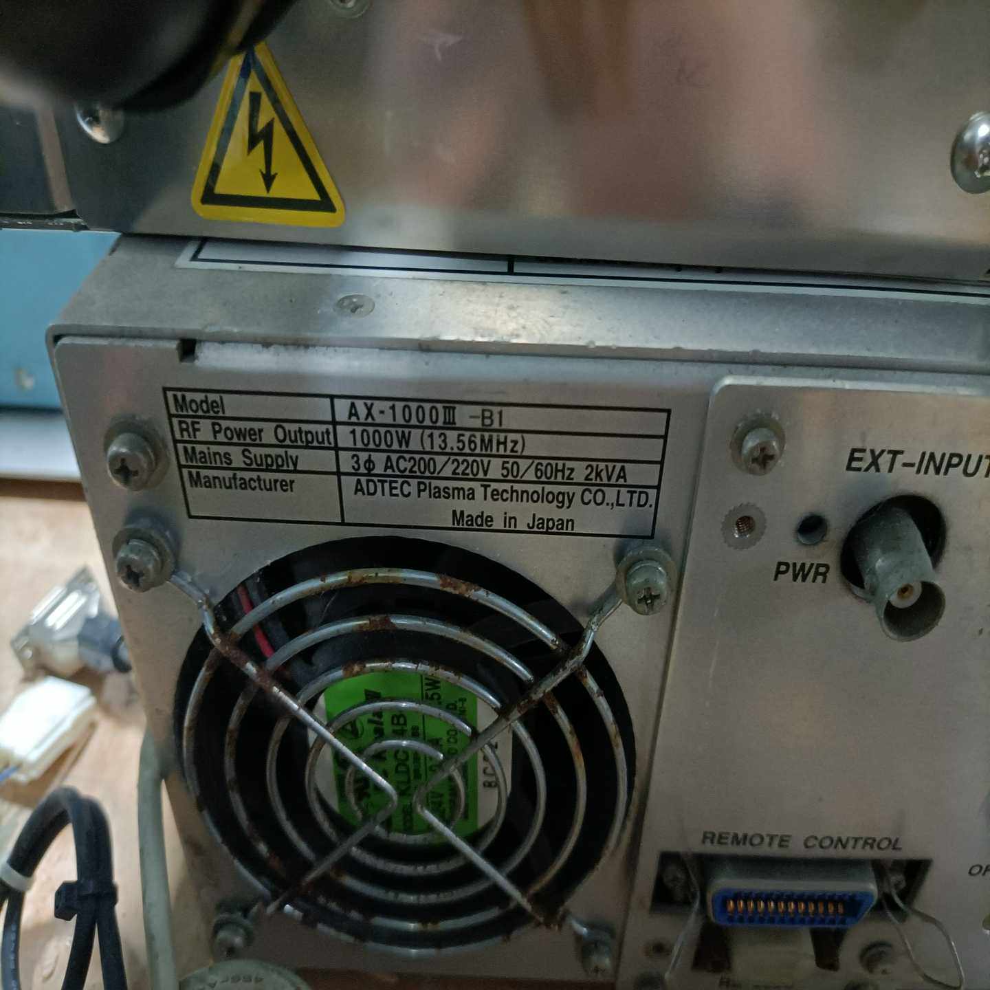 日本ADTEC等离子体发生器，型号AX-1000III-B1--议价商品