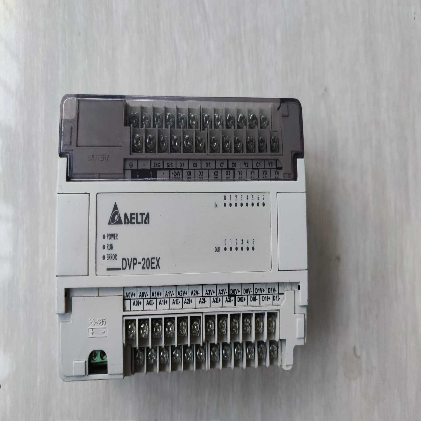 台达PLCDVP20EX00T2成色实物图,功能正常询价