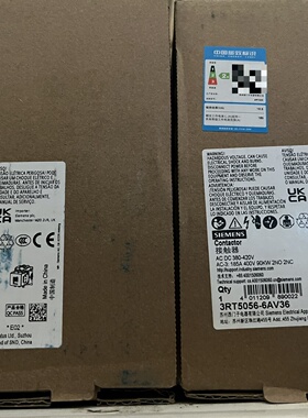 接触器3RT50566AV36带包装盒