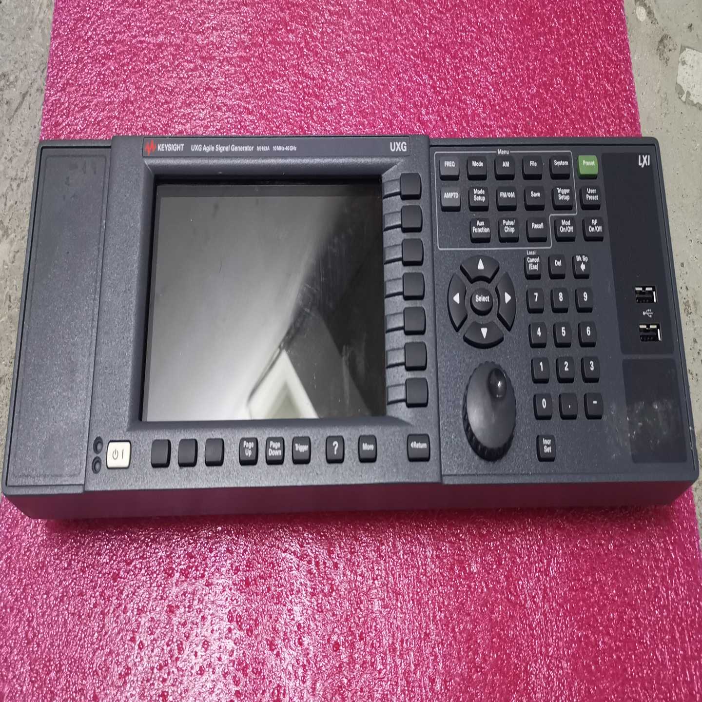 Keysight N5193A仪器面板，。【落红设备】