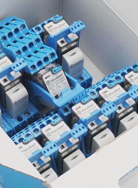 9x Finder 58.32.9.220.0050 10A 250V Relaisbaustein Koppelrel