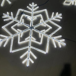 饰灯打卡 led发光雪花造型灯户外景观灯夜游文旅装