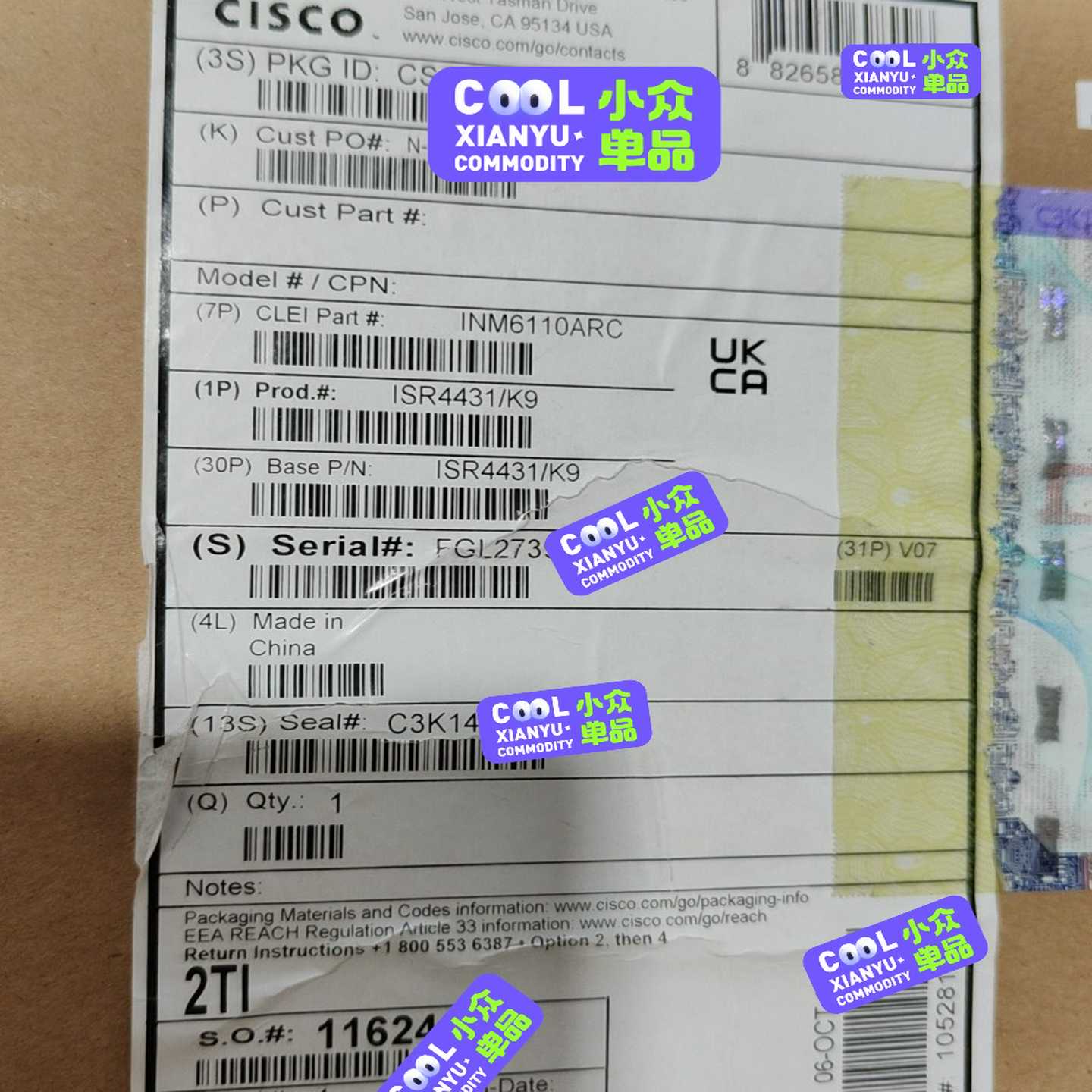 议价ISR4431L-K9思科企业级路由器全新未拆封工程剩余现货/维