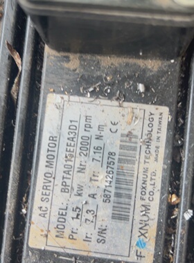 溢价-台湾FOXNUM伺服电机BPTA015EEA3D11.5k