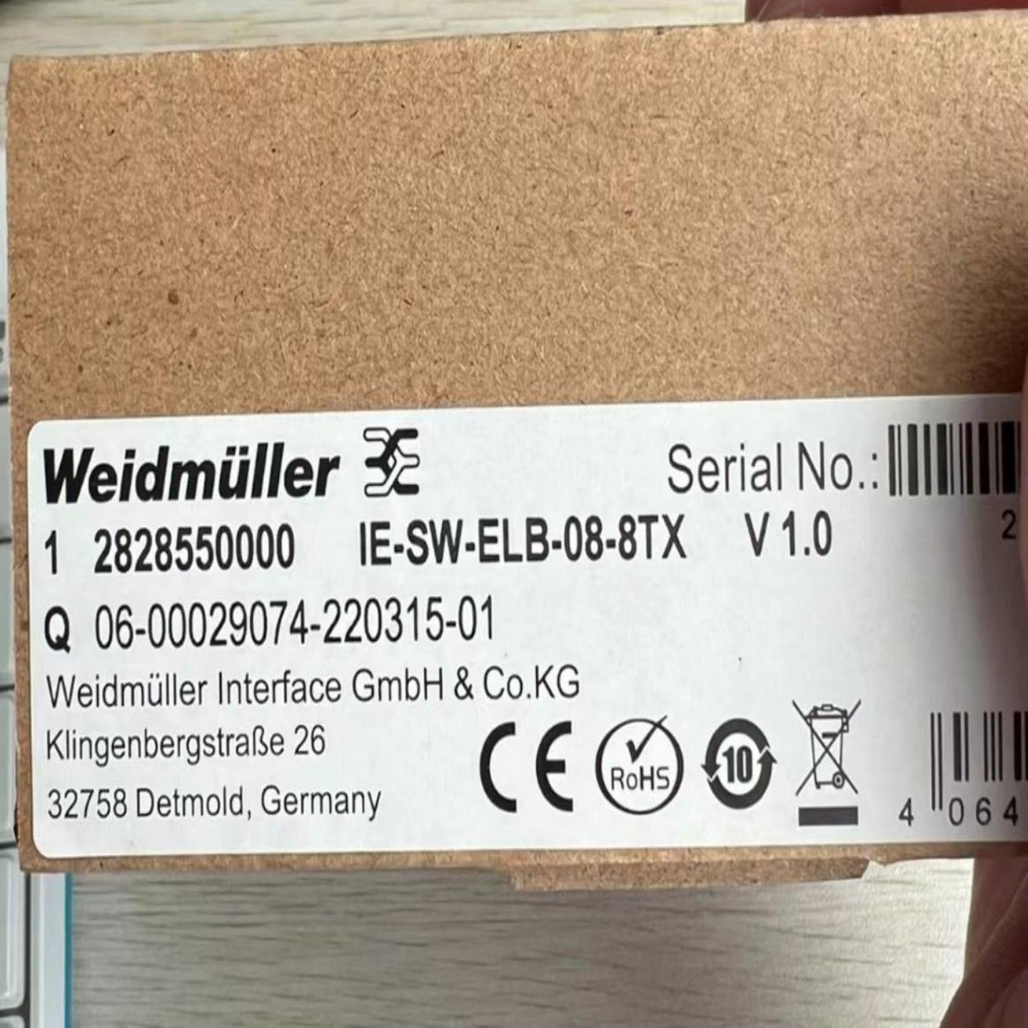 配件全新原装魏德米勒工业交换机 2828550000 IE-SW-EL议价