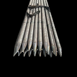 注浆钢花管出尖打孔压浆管隧道支护管地基隧道边坡支护无缝钢管